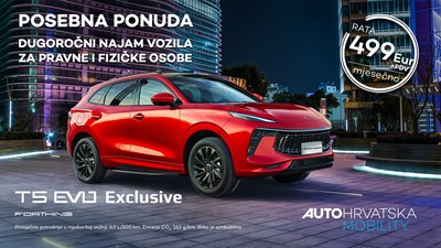 Posebna ponuda za dugoročni najam vozila Forthing T5 EVO Exclusive