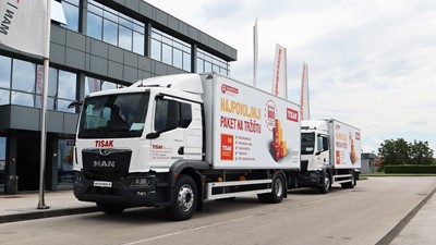 Tri MAN TGM kamiona za Tisak Plus 